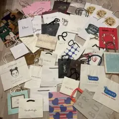 【まとめ売り】中・小くらいサイズ ショッパー袋ÉCHIRÉ DIOR等39枚