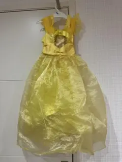 子供用 プリンセスドレス 黄色