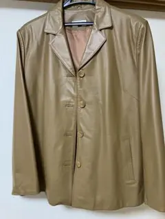 Ermenegildo Zegna 羊革 ラムレザー レザージャケット 赤 50 - メルカリ