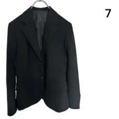 ブラック シングルブレスト ブレザー