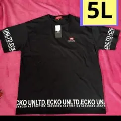ECKOUNLTD エコーアンリミテッド　Tシャツ　裾と袖ロゴ　大きいサイズ5Lのサムネイル