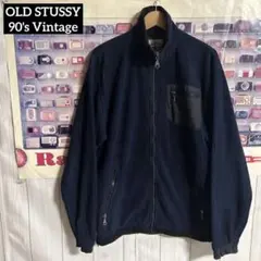 超希少90s OLD STUSSYフリースジャケットブルゾンOUTDOORタグ