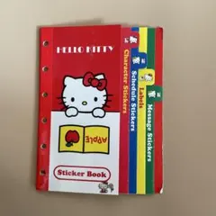 ハローキティ 平成レトロ　ミニ6手帳リフィル　シールブック　シール帳