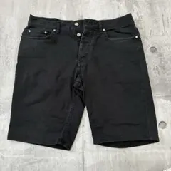 H&M エイチアンドエム デニムショートパンツ ハーフパンツ 黒 30のサムネイル