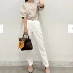 GUストレッチテーパードパンツ(丈標準65.0～69.0cm)