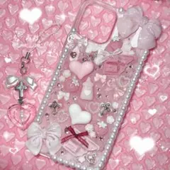 iPhone12/12pro スマホカバーデコ 地雷 量産 天使 ♡現品♡