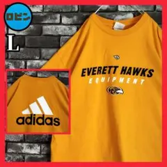 アディダス アイスホッケー マイナーリーグ エバレットホークス Tシャツtシャツ