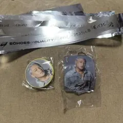 ELLY クリアチャーム 缶バッジ 銀テープ1本 セット