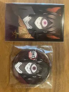 鬼滅の刃 ダイニング お楽しみくじ　缶バッジ チェキ風ブロマイド 鳴女セット