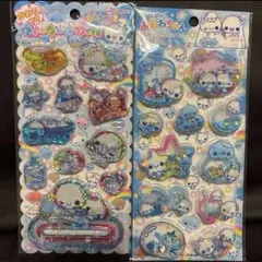 ぷくぷくあわわちゃん ウォーターインシール かおりつき スパンコールパーティー