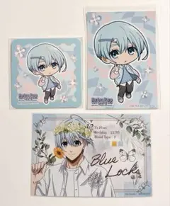 ブルーロック 氷織羊　コラボカフェ本舗 コースター ブロマイド レトロポップ