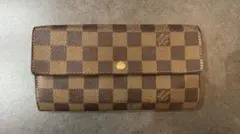 LOUIS VUITTON ポルトフォイユサラ ダミエ 長財布