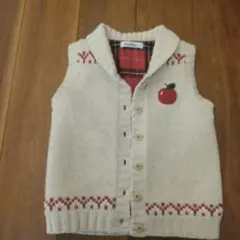 familiar　ニットベストカーディガン