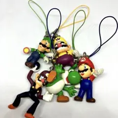 スーパーマリオ ストラップ 5個セット 2002年 マリオパーティ