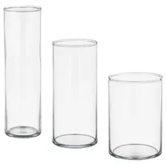 IKEA イケア　CYLINDER シリンデル 花瓶3点セット フラワーベース