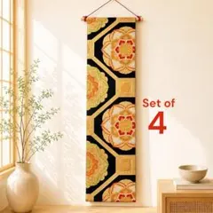 table runner 「立涌に金彩蝶」 帯リメイク 正絹 長尺 - メルカリ