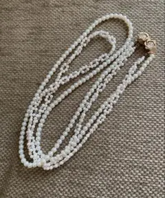 JewCas ホワイトパール 2連ネックレス