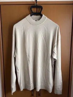 【美品】ユニクロU メリノブレンドモックネックセーター