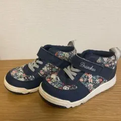 Branshes × IFME ネイビー 花柄 スニーカー 16.0