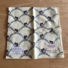 PAUL & JOE 猫と花のハンカチ