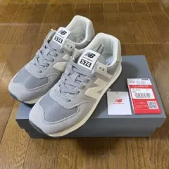 【美品】New Balance ユニセックスU574UL2D（グレー）25cmのサムネイル