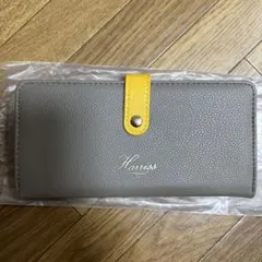 Harniss グレー/イエロー 長財布のサムネイル