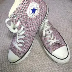 CONVERSE チェック柄 ハイカットスニーカー