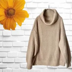 【COLZA】ハニーズ　ニット　セーター　ハイネック　ベージュ　サイズL