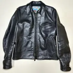 釣*い様 Aero Leathers 馬革 レザージャケット 38 ライダース - メルカリ