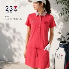 46 美品　23区 GOLF ストレッチ　ワンピースのサムネイル