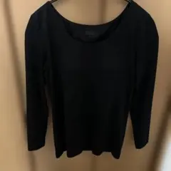 ユニクロ　ヒートテック ブラUネックT （8分袖）　Mサイズ　ブラック