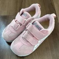 アシックス ベルクロスニーカー ピンク　17cm