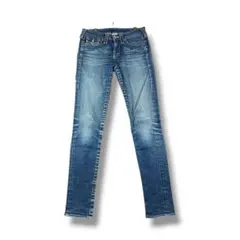 【1171】　TRUE RELIGION　スキニージーンズ　27インチ　ブルーのサムネイル
