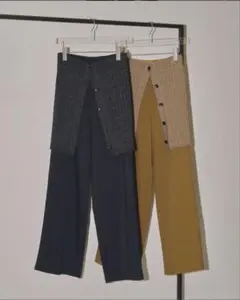 soduk】color pallete trousers ニットパンツ - メルカリ