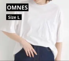 OMNES オムネス 半袖ビッグTシャツ ホワイト Lサイズ
