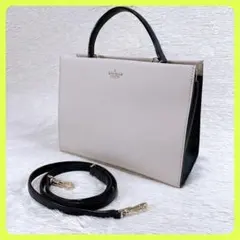 ✨極美品✨ケイトスペード バイカラー 本革 2wayハンドバッグ 斜めがけ