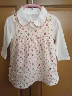 花柄長袖ワンピース 95cm