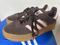 adidas Gazelle BOLD W 24cm ブラウン✖︎ピンク
