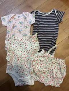 【着用回数少】ロンパース・カバーオール 3セット