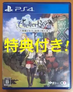 特典付 PS4 ライザのアトリエ 常闇の女王と秘密の隠れ家 RYZA動作確認済①