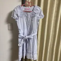 Mezzo Piano 半袖ワンピース S ストライプ