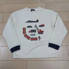 klädskåp 乗り物プリント トレーナー 110