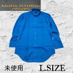 u65未使用 【MODA RITORNO】 長袖シャツ ブルー Lサイズのサムネイル