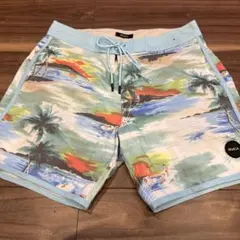 RVCA ビーチ風景プリント 水着　32