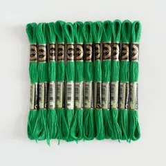 刺繍糸 25番 グリーン 緑 まとめ売り ハンドメイド 12束