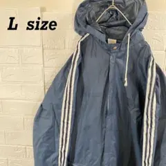 アディダス　70s VENTEX製ビンテージナイロンジャケット ダークネイビー