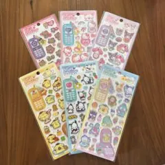 【新品未開封】平成はっぴーフォン　サンリオ　キャラクターシールセット 6枚セット