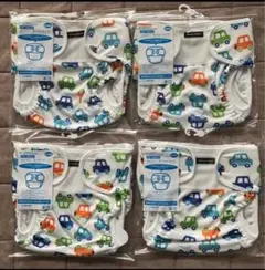日本製　オムツカバー　4枚セット　55〜80cm 　オムツカバー　外ベルト