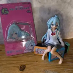 タイトー 電波女と青春男 藤和エリオ 　フィギュアとクリーナーストラップセット