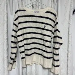 ボーダー　ニット　Lサイズ